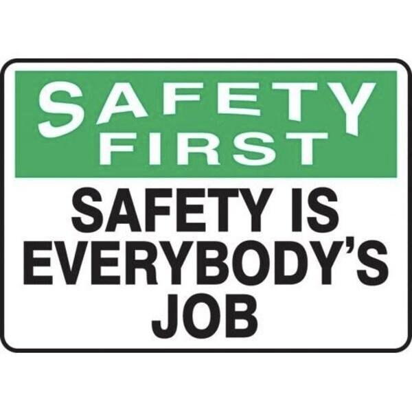 Accuform OSHA SAFETY FIRST SAFETY SIGN MGNF951VP MGNF951VP - main